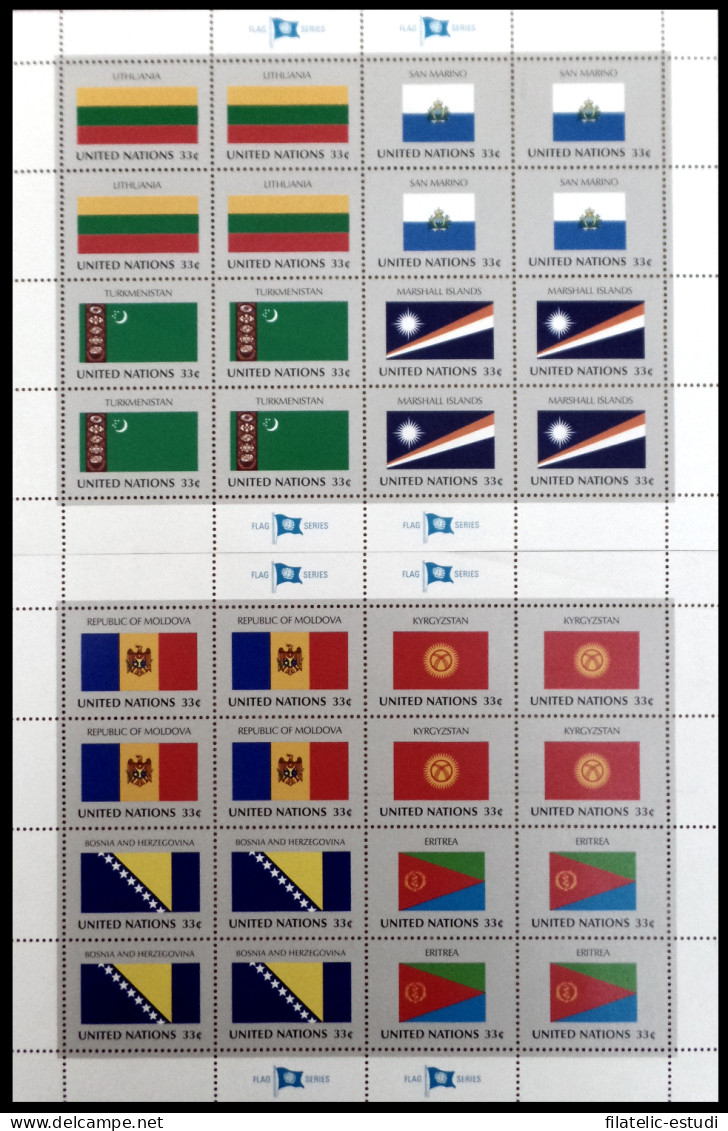 Naciones Unidas New York 783/90 1999 Banderas Y Estados Miembros De La Organiz - Andere & Zonder Classificatie