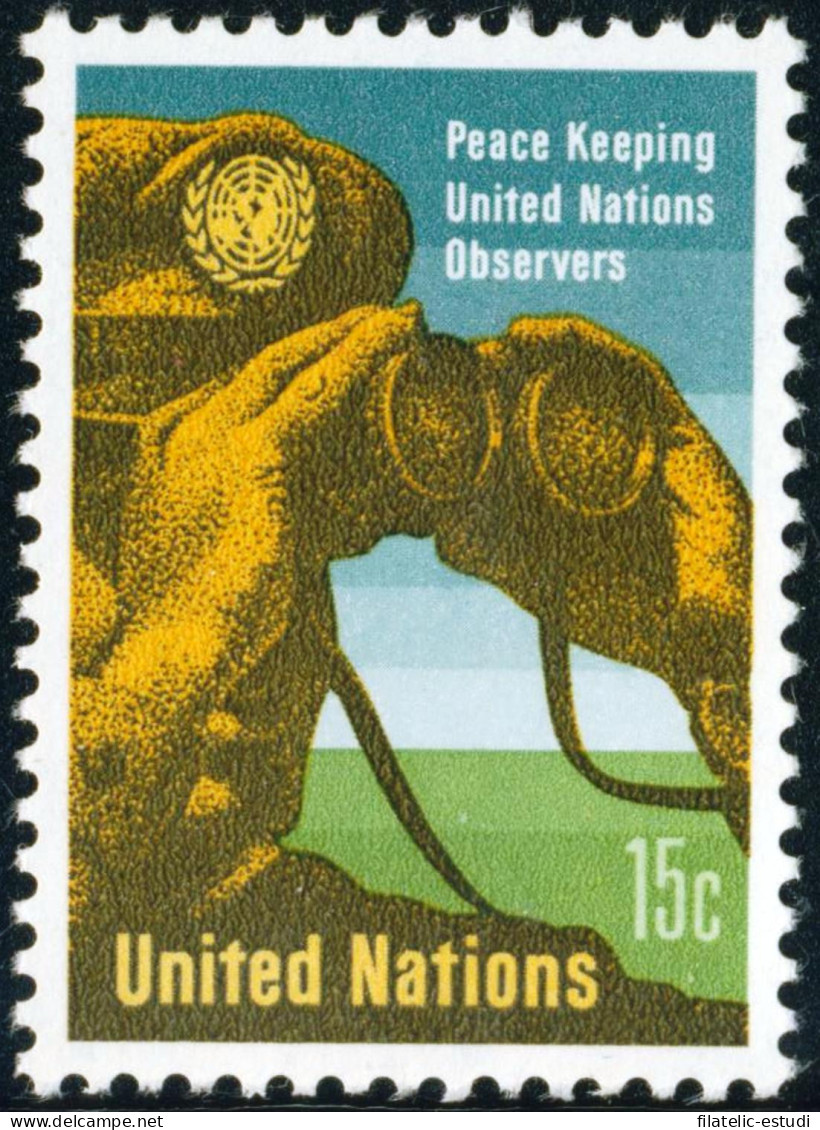 Naciones Unidas  New York   Nº 155  1966  Observadores Militares De La ONU Ofi - Andere & Zonder Classificatie