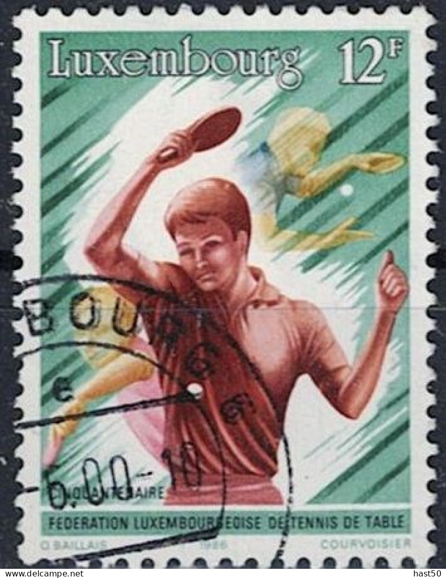 Luxemburg - 50 Jahre Luxemburger Tischtennisverband (MiNr: 1149) 1986 - Gest Used Obl - Gebraucht