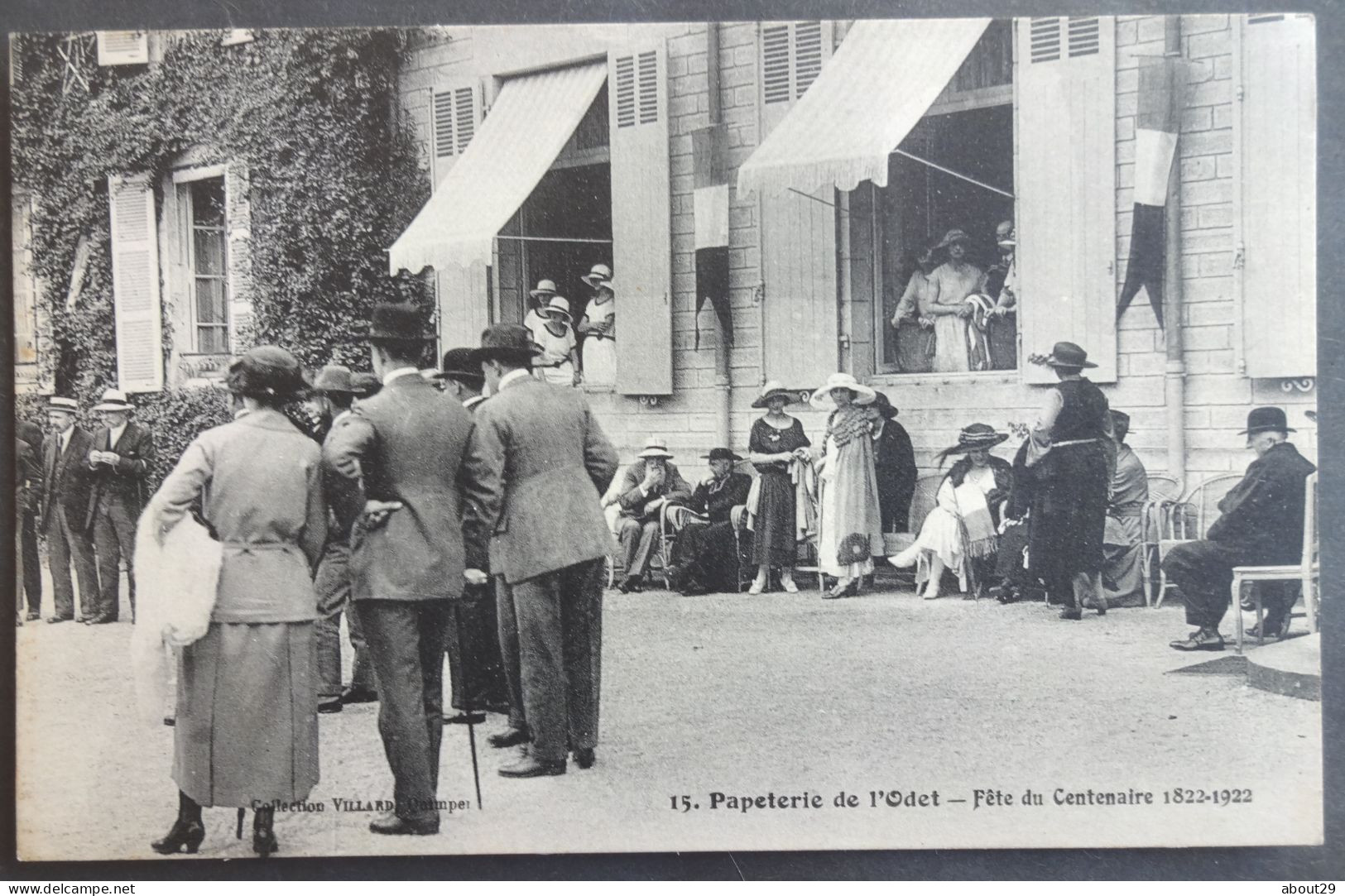 CPA 29 ERGUE GABERIC - Papeterie De L'Odet - Fête Du Centenaire 1922 - Villard N° 15  -  Réf. E 18 - Ergué-Gabéric