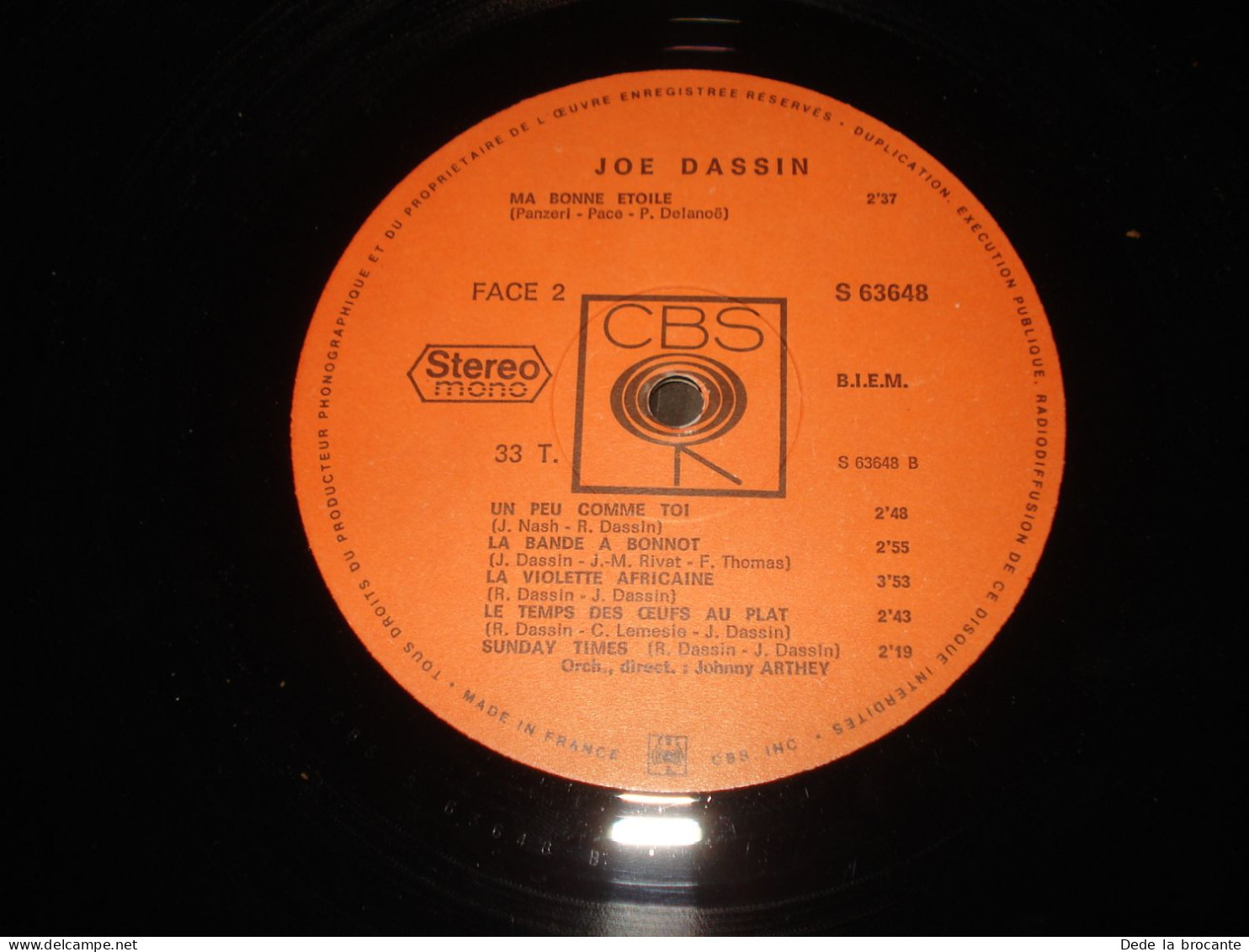 B14 / Joe Dassin – LP – Pochette ouvrante - CBS – S 63648 - Fr 1969  NM/NM