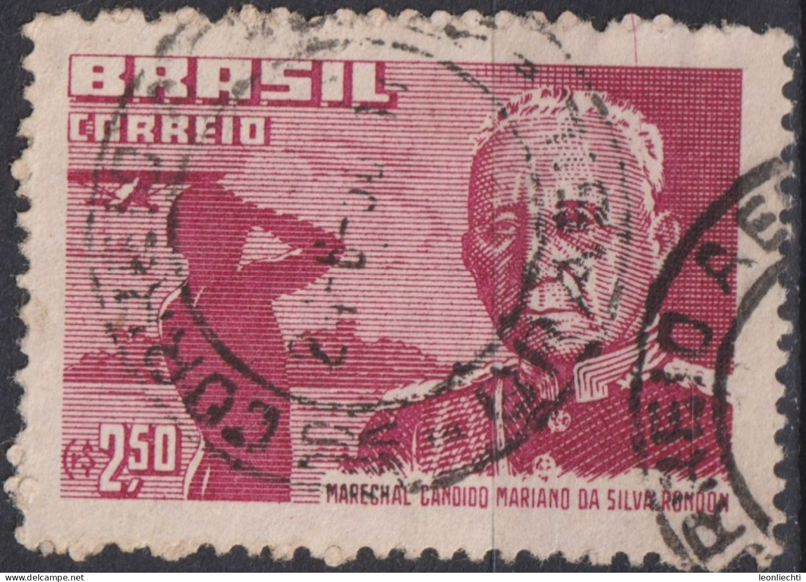 1958 Brasilien ° Mi:BR 929, Sn:BR 865, Yt:BR 646, Marshal Cândido Da Silva Rondon (1865-1958) - Used Stamps