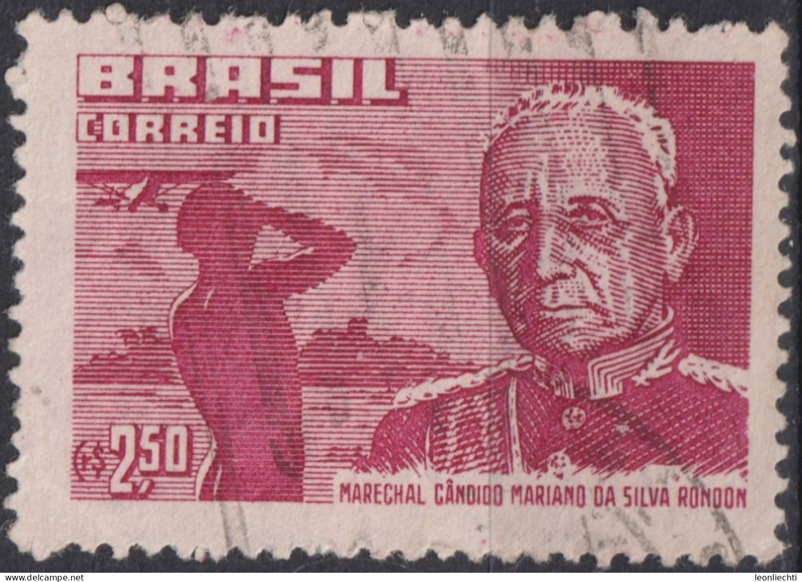 1958 Brasilien ° Mi:BR 929, Sn:BR 865, Yt:BR 646, Marshal Cândido Da Silva Rondon (1865-1958) - Used Stamps