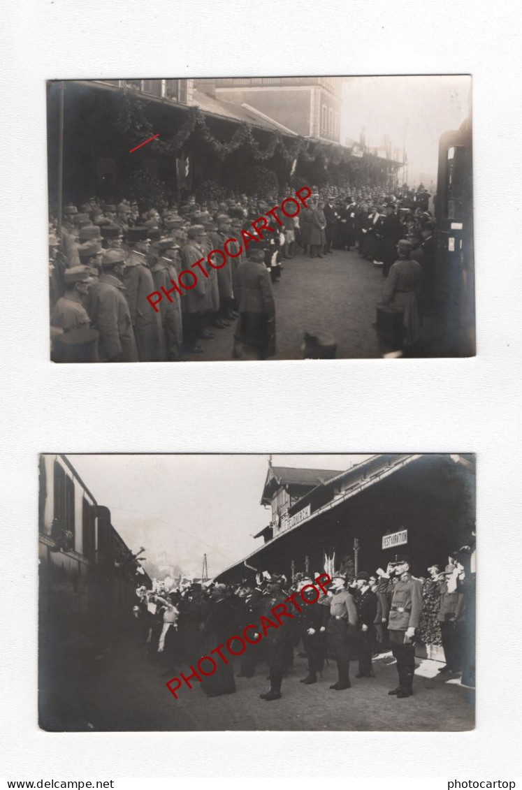 FELDKIRCH-LIECHTENSTEIN-Ankunft LAZARETTZUG-Spitalzug No. 3 aus der SCHWEIZ-Juli 1917- 23 x FOTOKARTEN-GUERRE 14-18-1 WK