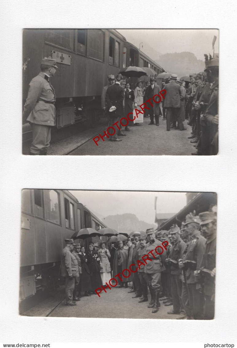 FELDKIRCH-LIECHTENSTEIN-Ankunft LAZARETTZUG-Spitalzug No. 3 aus der SCHWEIZ-Juli 1917- 23 x FOTOKARTEN-GUERRE 14-18-1 WK