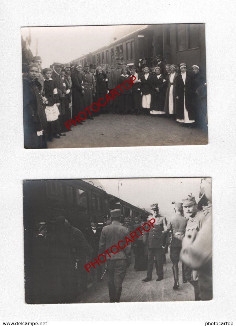 FELDKIRCH-LIECHTENSTEIN-Ankunft LAZARETTZUG-Spitalzug No. 3 aus der SCHWEIZ-Juli 1917- 23 x FOTOKARTEN-GUERRE 14-18-1 WK