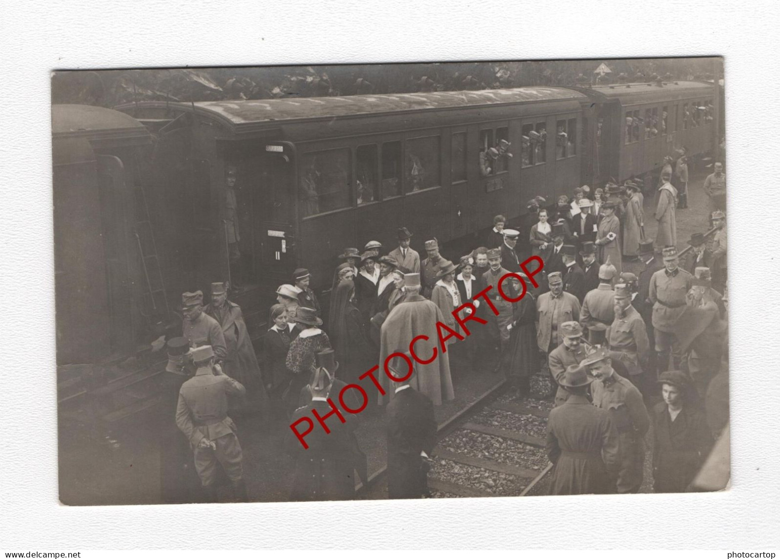 FELDKIRCH-LIECHTENSTEIN-Ankunft LAZARETTZUG-Spitalzug No. 3 aus der SCHWEIZ-Juli 1917- 23 x FOTOKARTEN-GUERRE 14-18-1 WK