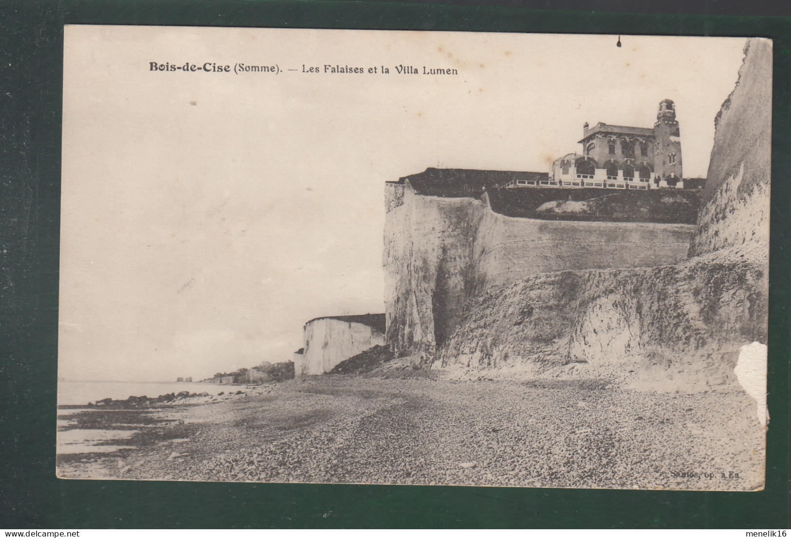 CP - 80 - Bois-de-Cise - Falaises Et Villa Lumen - Bois-de-Cise