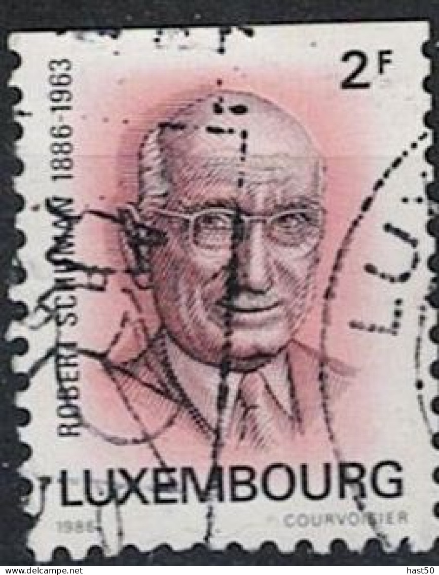 Luxemburg - 100. Geb. Schuman (MiNr: 1156 Do) 1989 - Gest Used Obl - Oblitérés