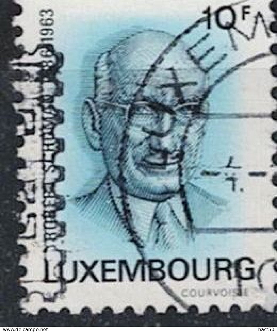 Luxemburg - 100. Geb. Schuman (MiNr: 1157 Do) 1989 - Gest Used Obl - Usati