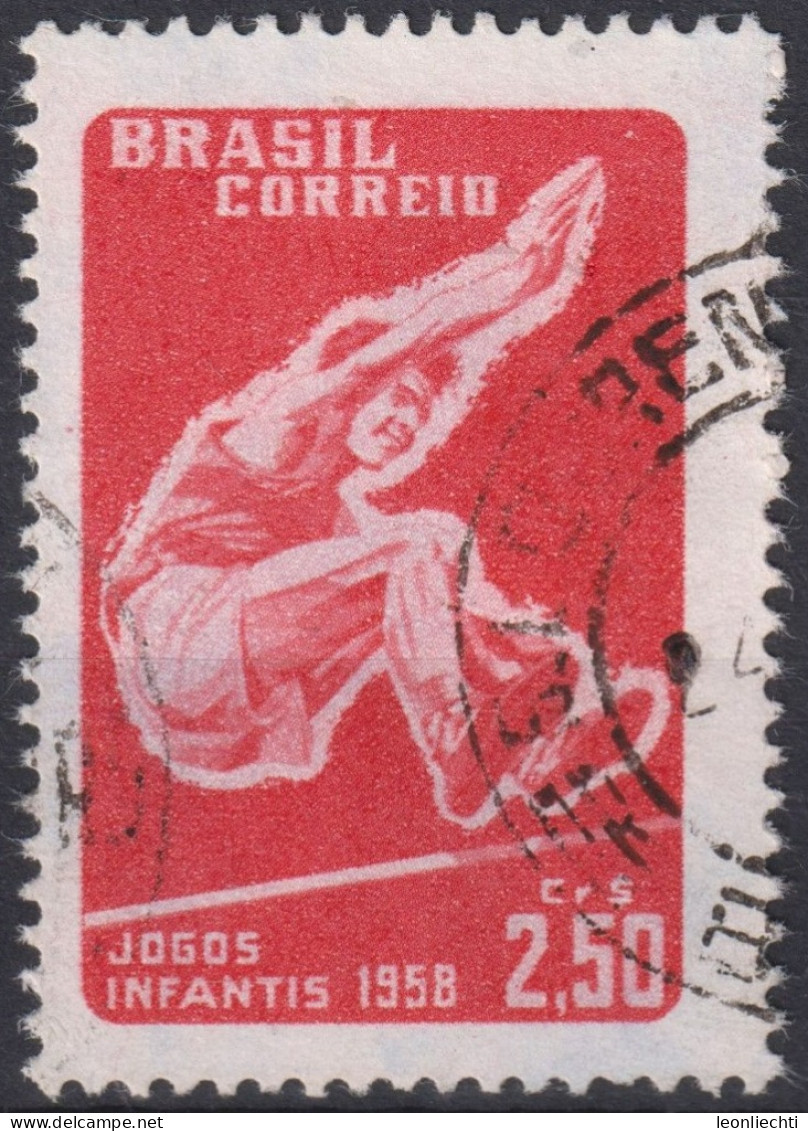 1958 Brasilien ° Mi:BR 930, Sn:BR 864, Yt:BR 647, 8th Children's Games - Rio De Janeiro, Sport - Used Stamps