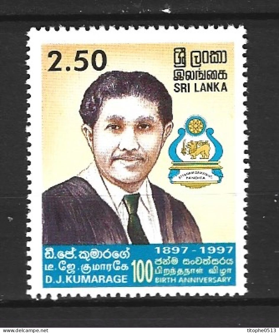 SRI LANKA. N°1118 De 1997. Personnalité. - Sri Lanka (Ceylon) (1948-...)