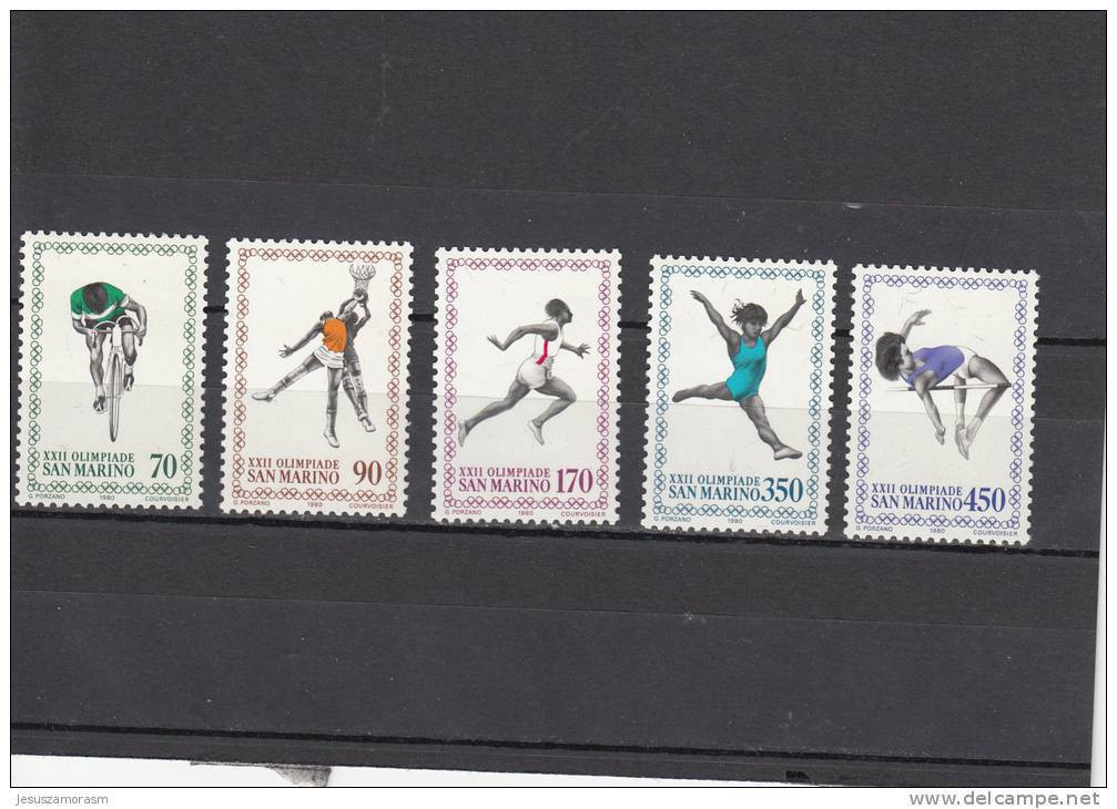 San Marino Nº 1013 Al 1017 - Unused Stamps
