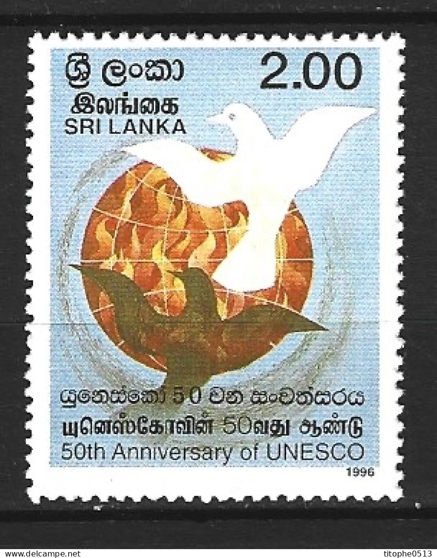 SRI LANKA. N°1109 De 1996. UNESCO. - UNESCO