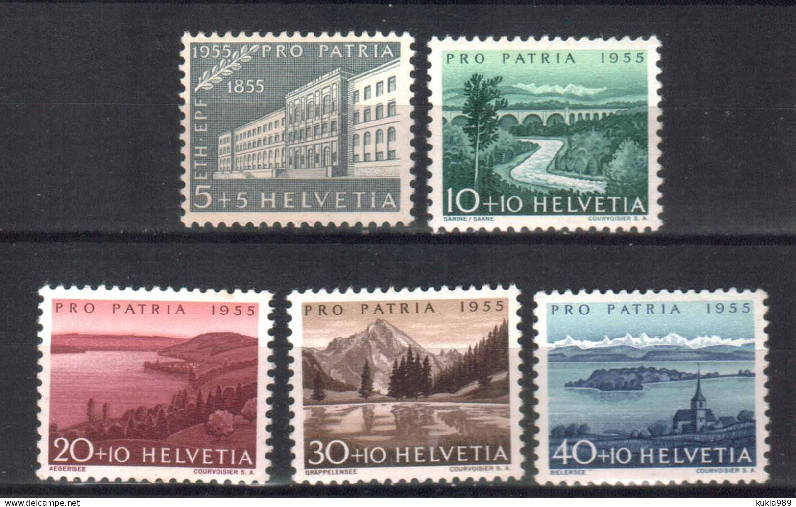 SWITZERLAND STAMPS, 1955. Sc.#B242--B246, MNH - Ungebraucht