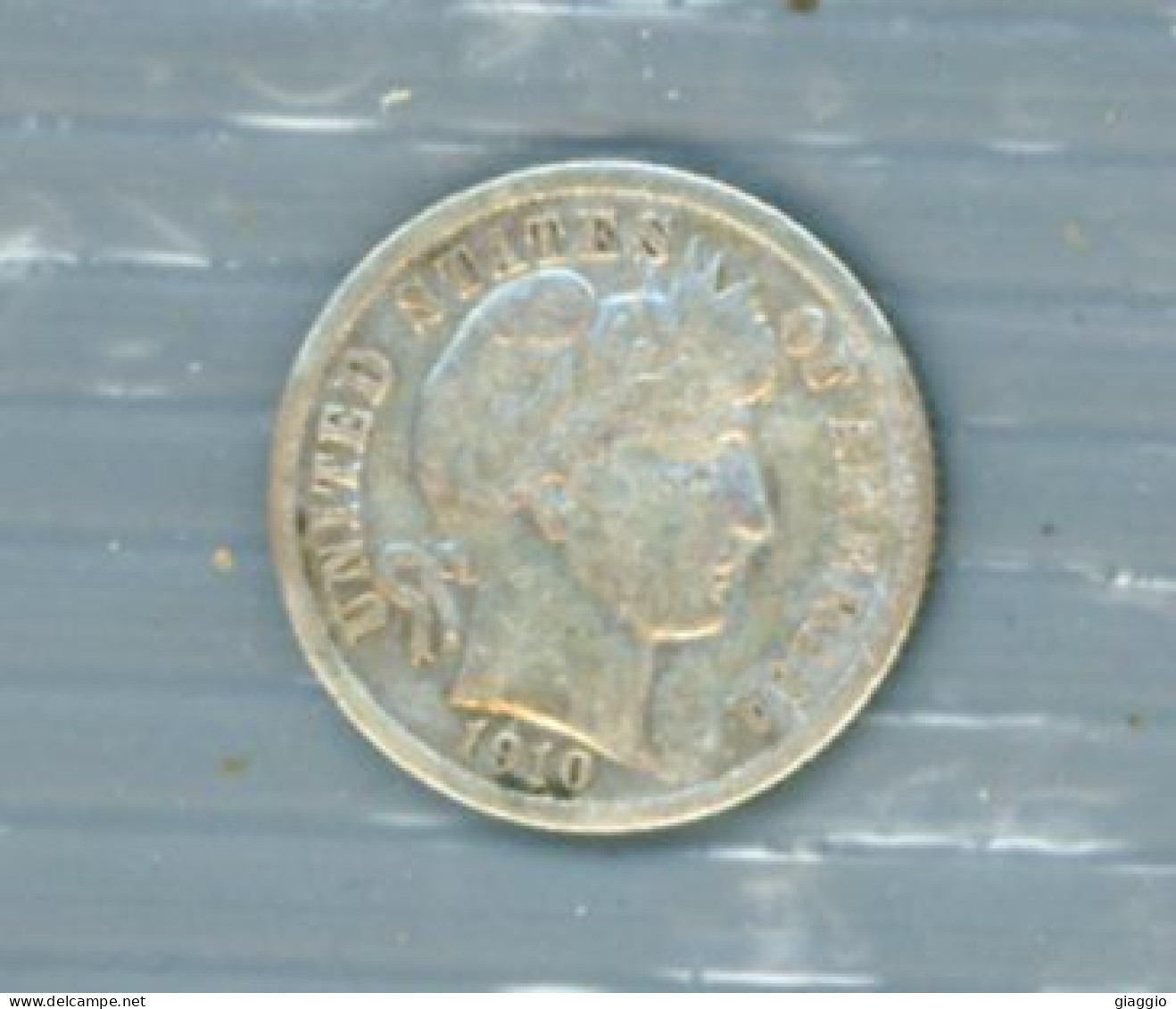 °°° Moneta N. 699 - 1 Dime 1910 Silver °°° - 1909-1958: Lincoln, Wheat Ears Reverse