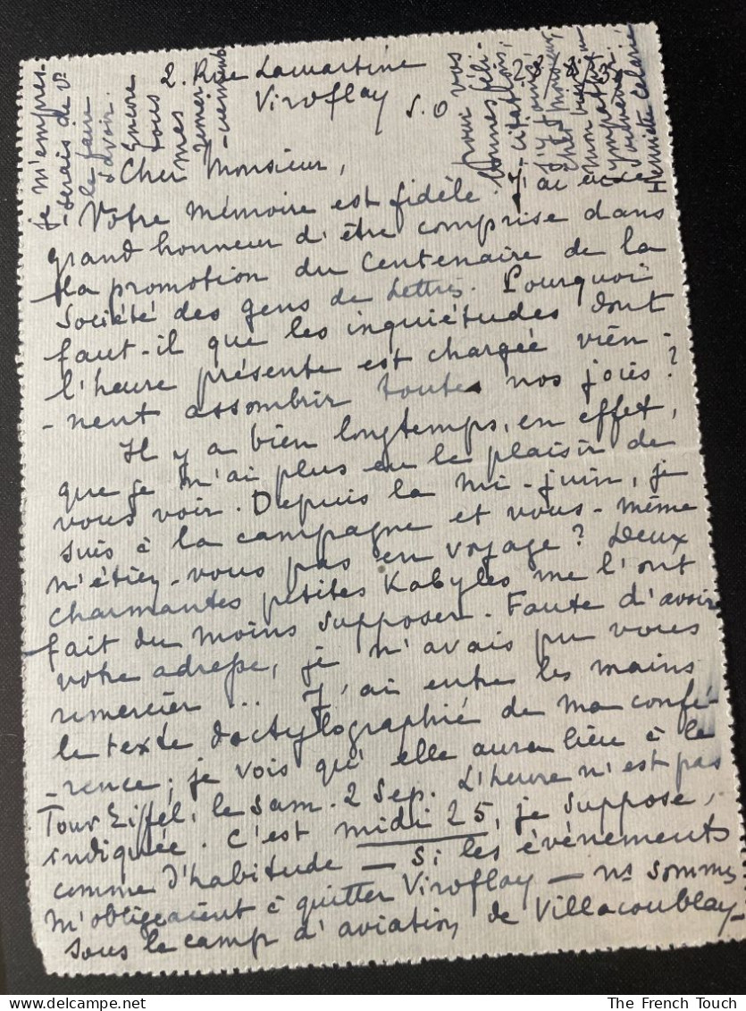 Henriette Celarié - 1947 - Correspondance  [ 2 Lettres Et 2 Cartes Postales] - Schriftsteller