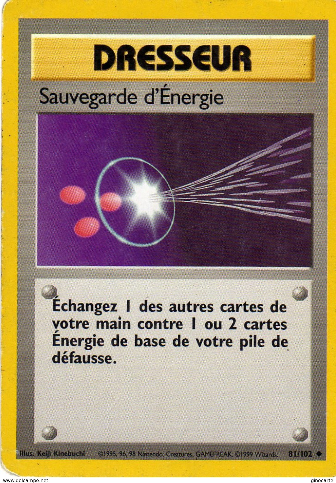 Carte Pokemon Wizards 81/102 Sauvegarde D'energie 1995/99 - Wizards