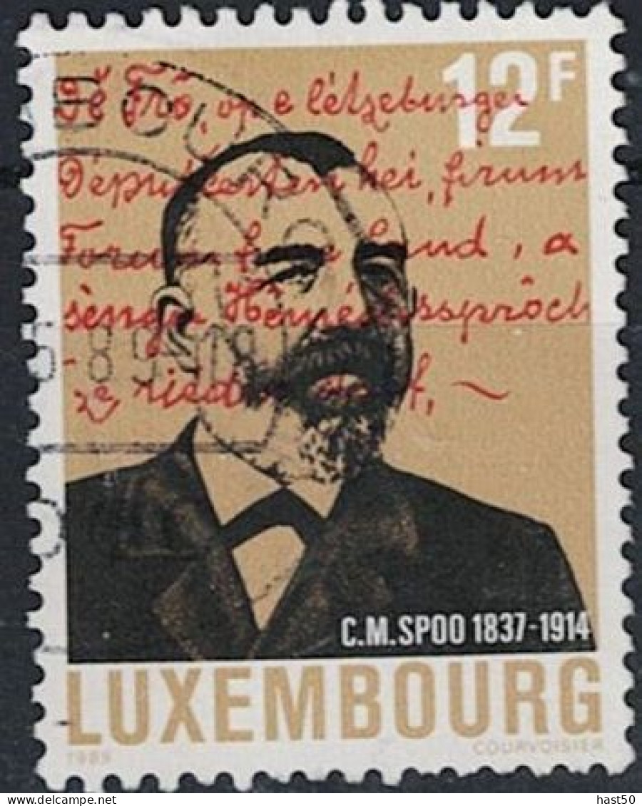 Luxemburg - 75. Todestag Von Caspar Mathias Spoo (MiNr: 1214) 1989 - Gest Used Obl - Used Stamps