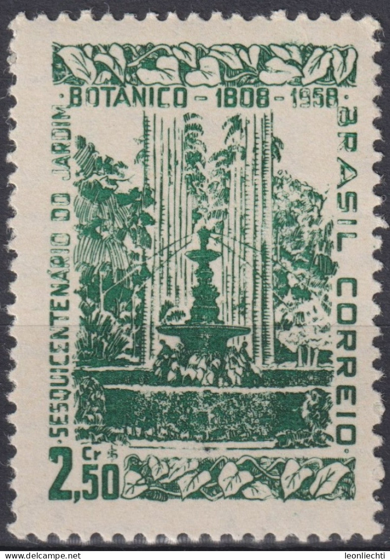 1958 Brasilien *F Mi:BR 935, Sn:BR 870, Yt:BR 651,150th Years Of Botanical Park In Rio De Janeiro - Unused Stamps