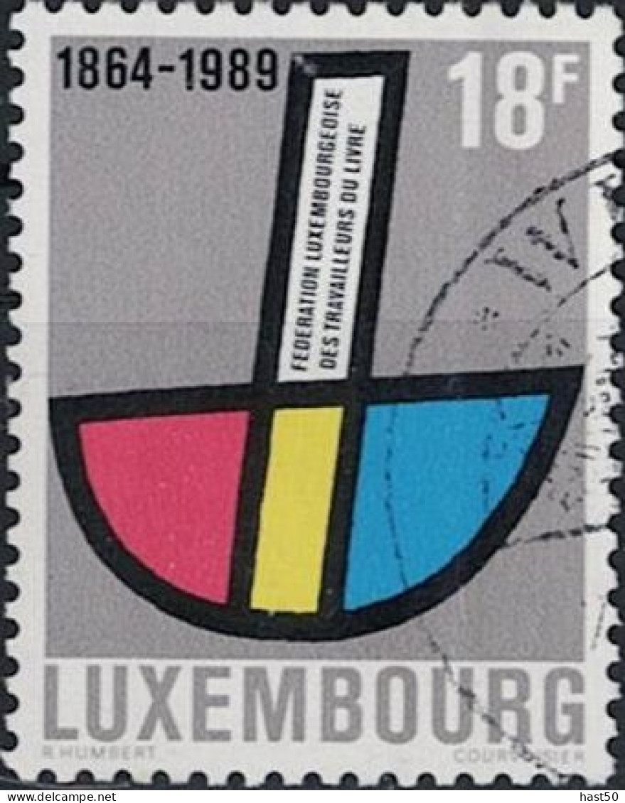 Luxemburg - 25 Jahre Luxemburger Buchdrucker-Verband (MiNr: 1215) 1989 - Gest Used Obl - Oblitérés