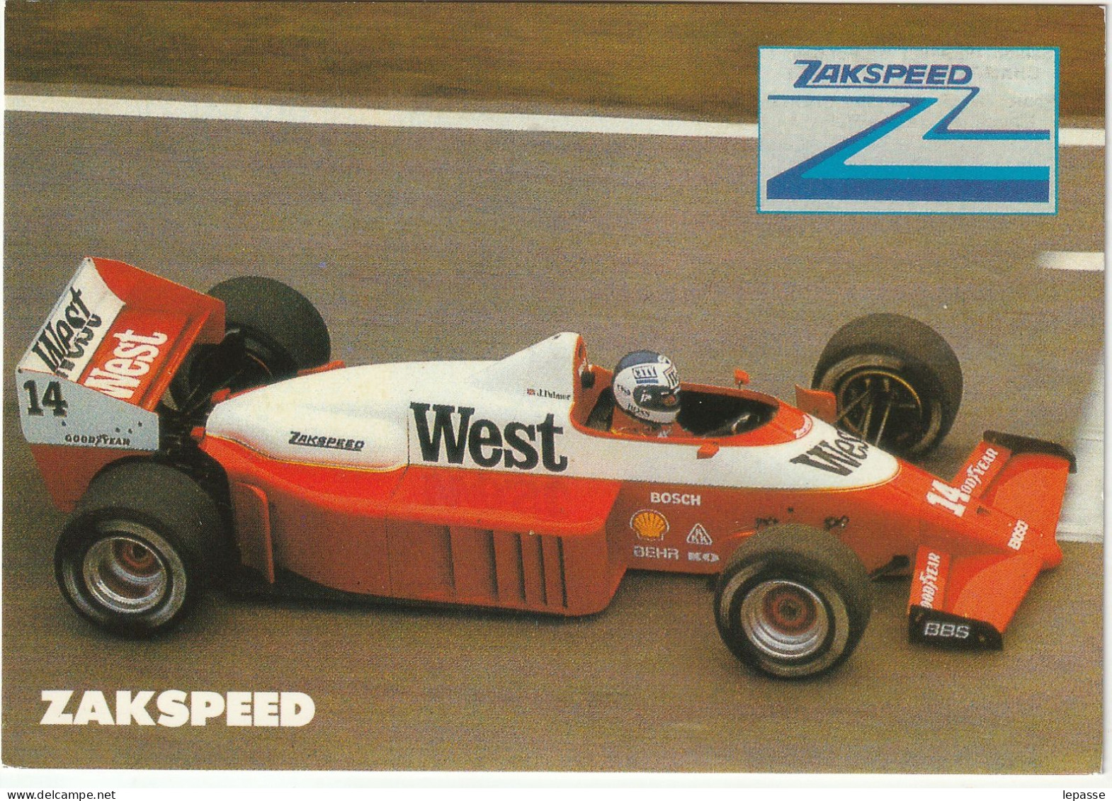 CPA SAISON 1986/1987 DE FORMULE 1 CHAMPIONNAT DU MONDE ZAKSPEED N016 - Le Mans