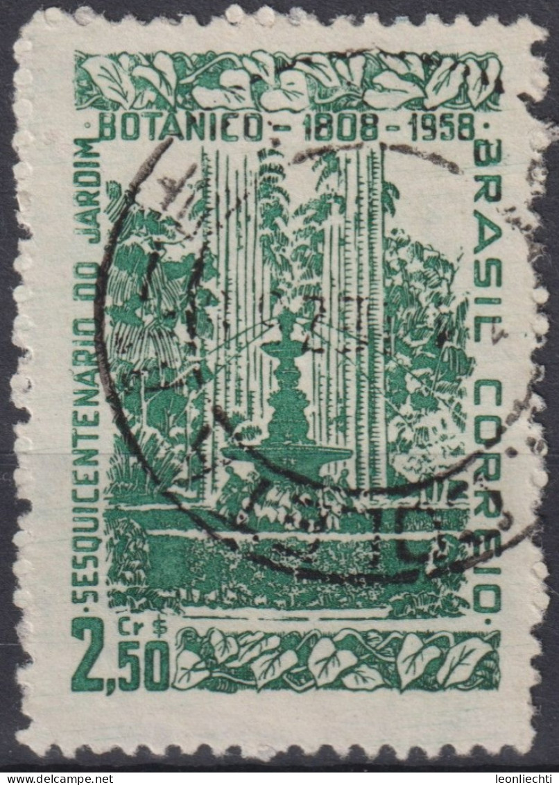 1958 Brasilien ° Mi:BR 935, Sn:BR 870, Yt:BR 651,150th Years Of Botanical Park In Rio De Janeiro - Gebraucht