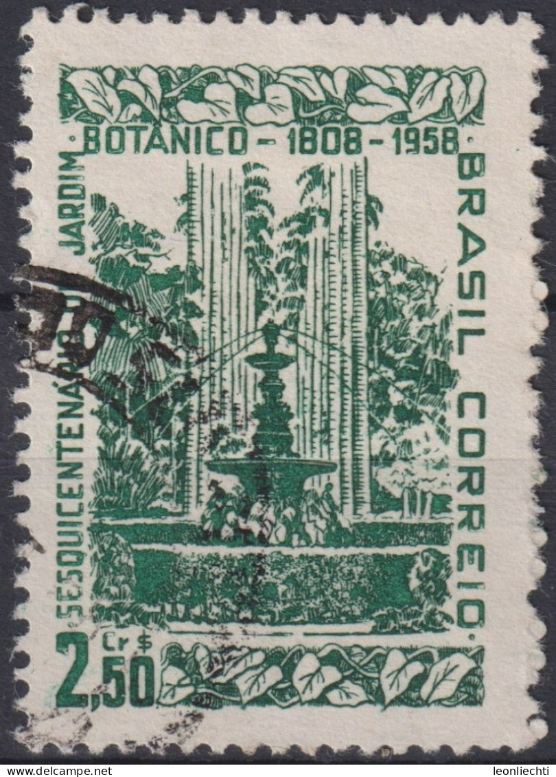 1958 Brasilien ° Mi:BR 935, Sn:BR 870, Yt:BR 651,150th Years Of Botanical Park In Rio De Janeiro - Gebraucht