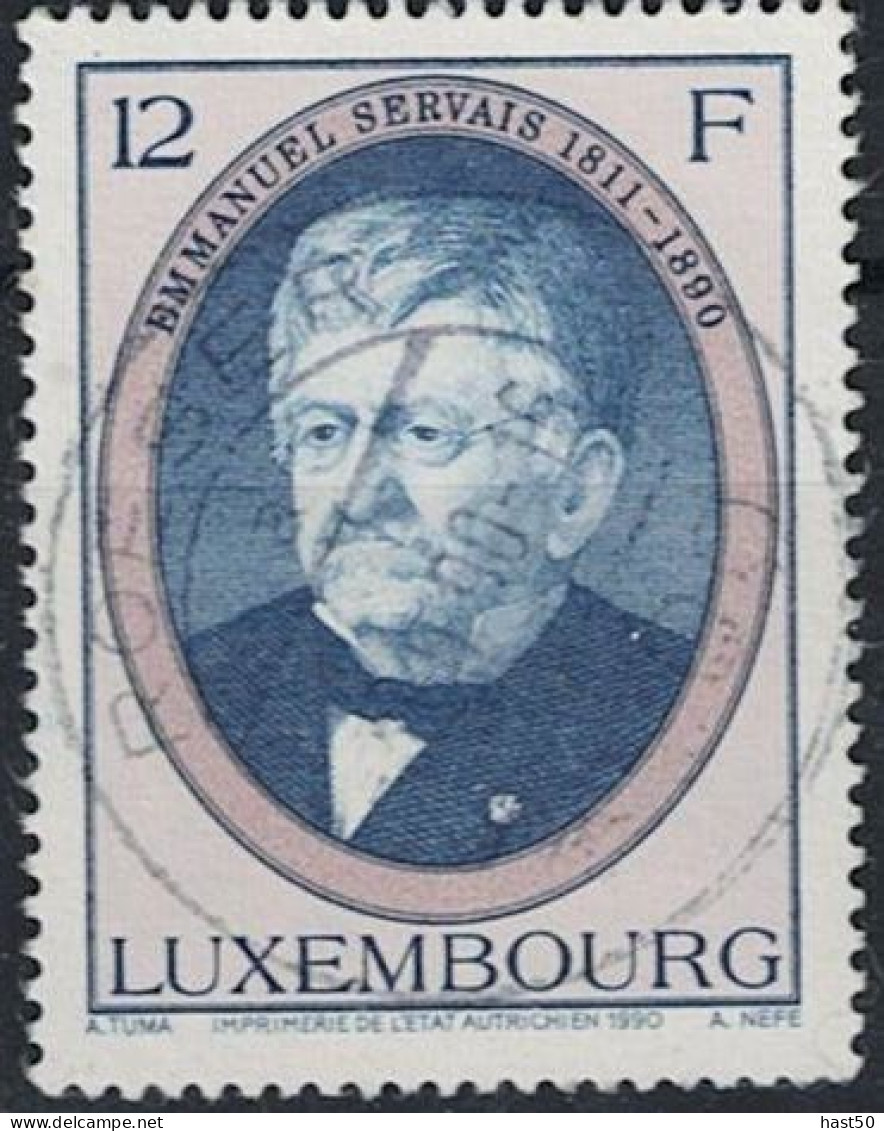 Luxemburg - Emmanuel Servais (MiNr: 1246) 1990 - Gest Used Obl - Used Stamps