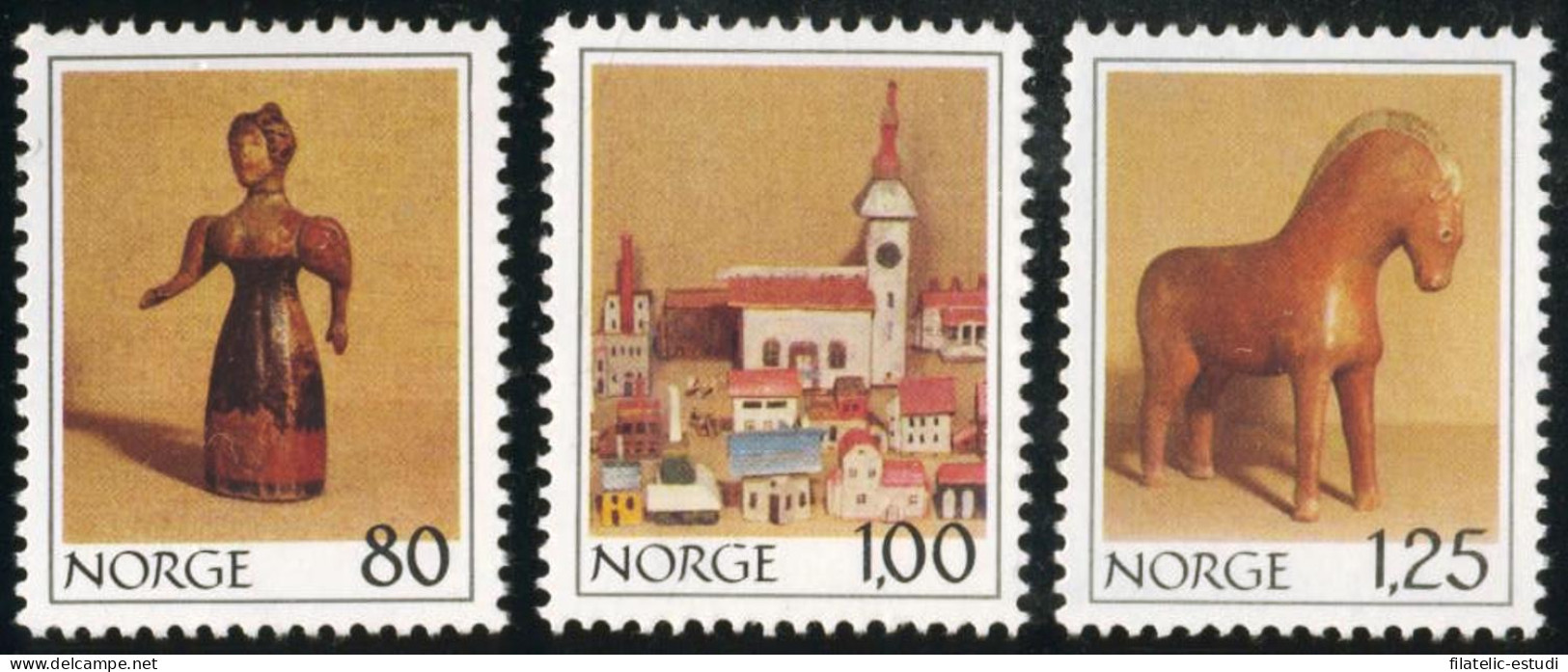 FAU5/S Noruega Norway  Nº 743/45   1978  Juguetes Antiguos De Museo Folklórico - Autres & Non Classés