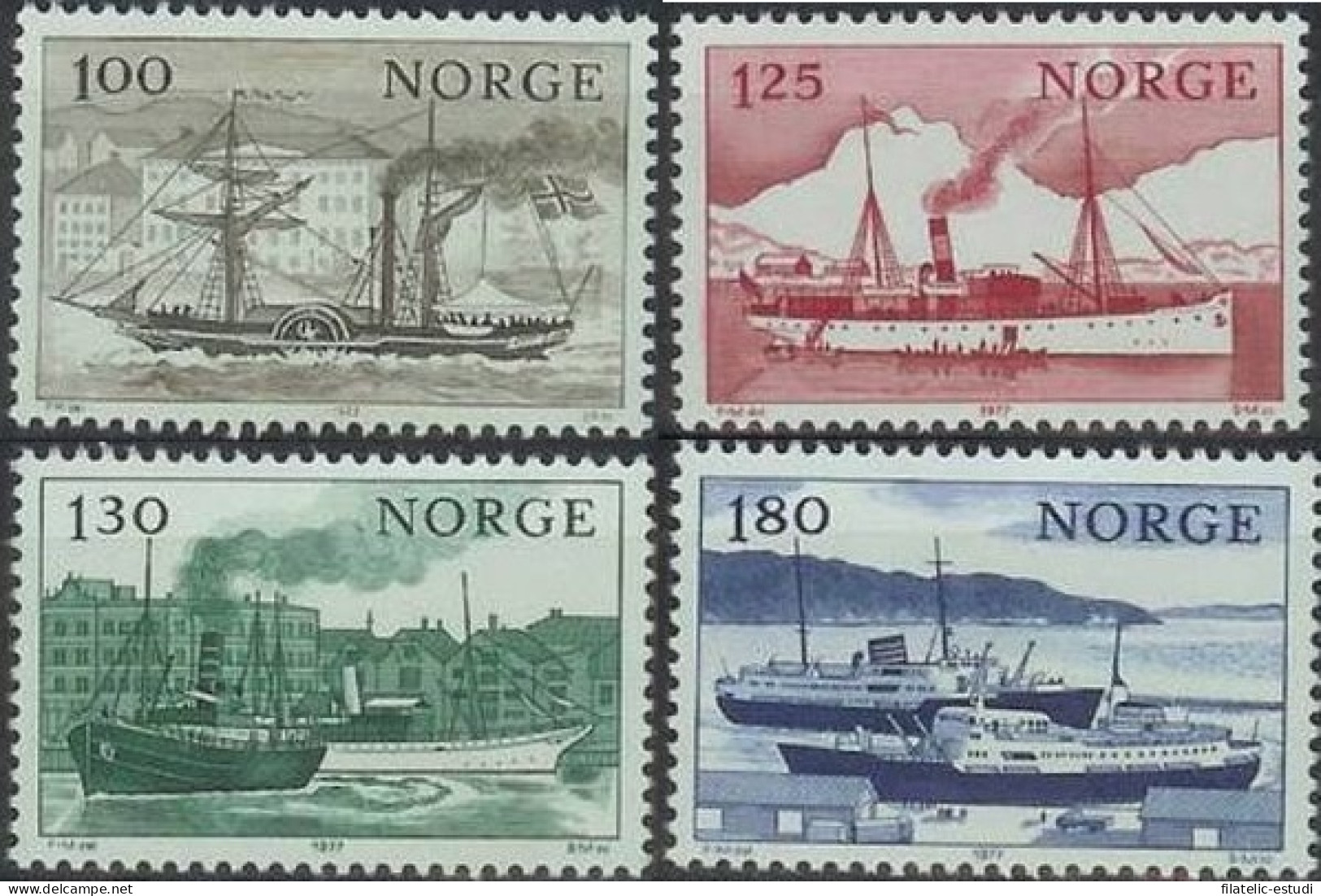 BA2/S Noruega Norway  Nº 703/06  1977 Serie Costa De Noruega Barcos Lujo - Other & Unclassified