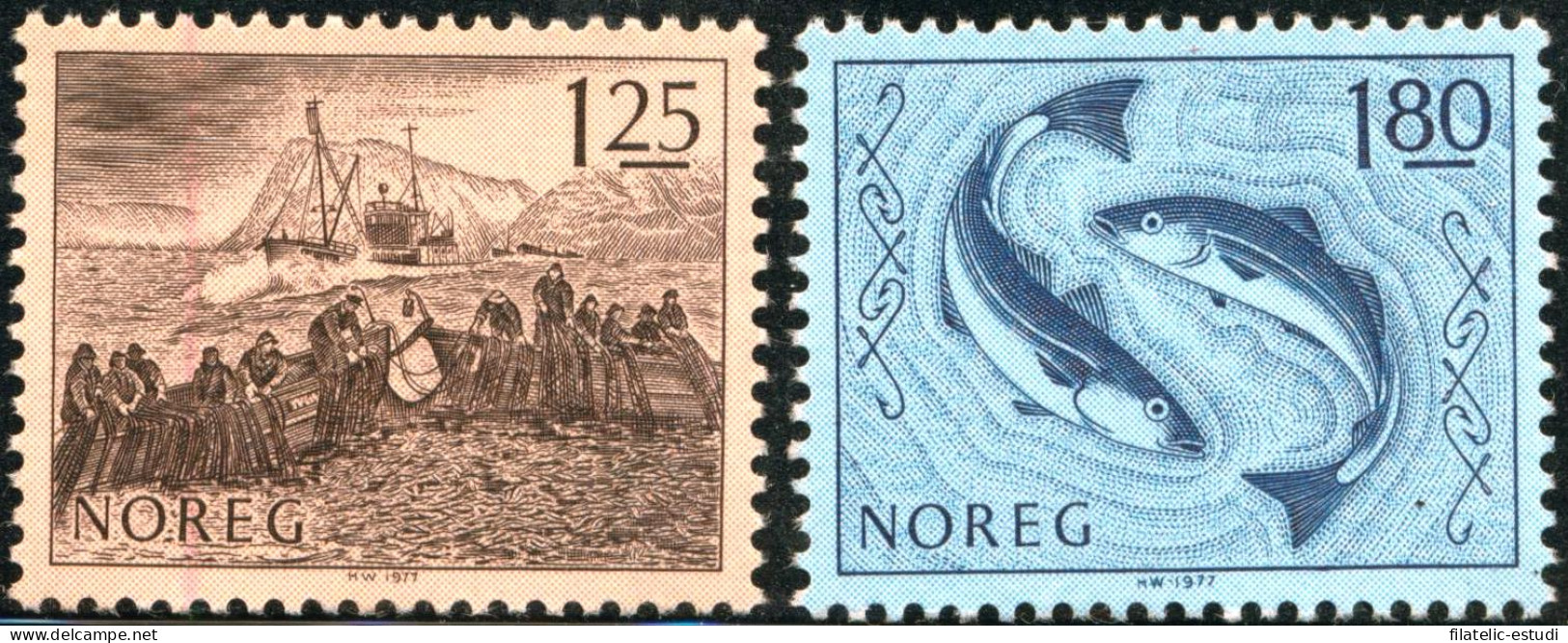 FAU5/S  Noruega Norway  Nº 707/08  1977  Peces Y Pesca Lujo - Otros & Sin Clasificación