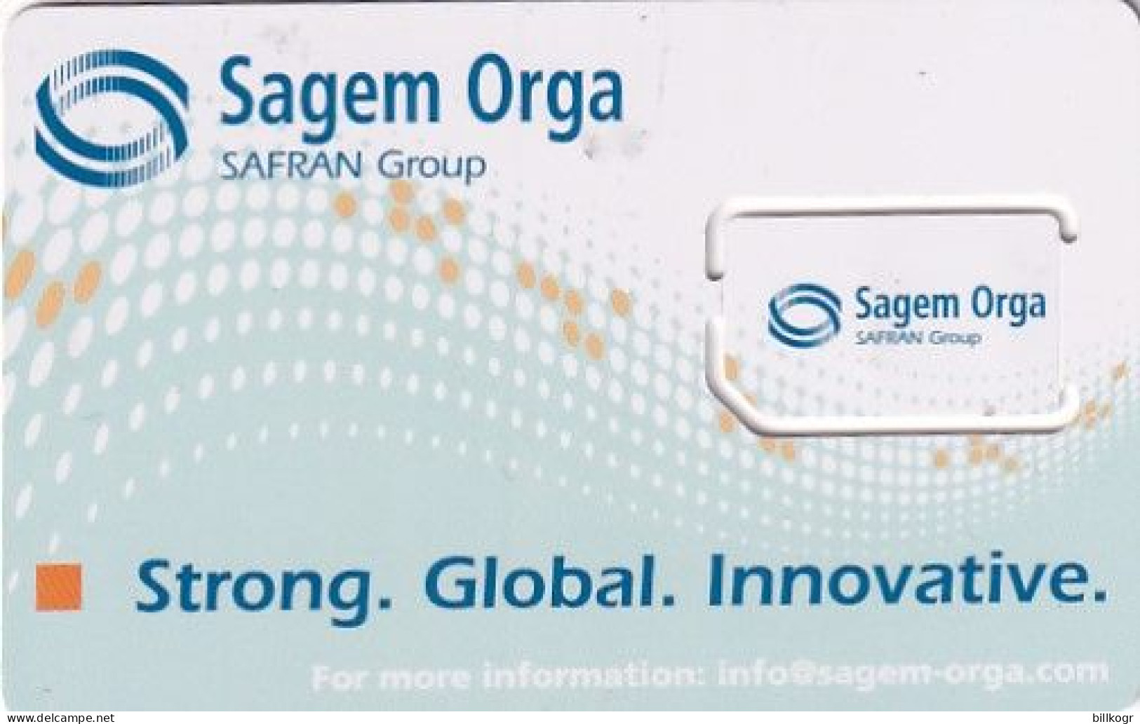 FRANCE - Sagem/Orga GSM Demo Card - Otros & Sin Clasificación