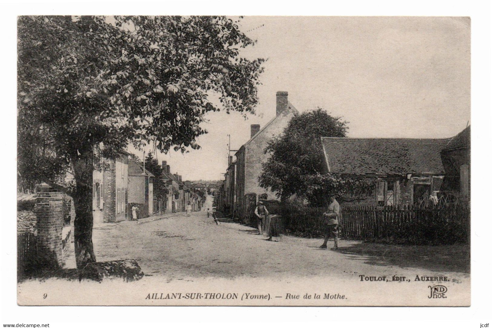 89 AILLANT SUR THOLON - Rue De La Mothe - Série Toulot N° 9 - 1918 - Militaire - Animée - Aillant Sur Tholon