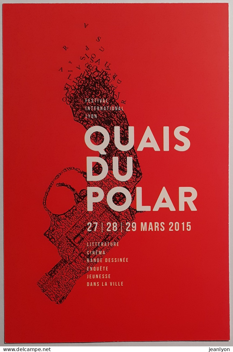REVOLVER POLICE / ARME A FEU - Quai Du Polar 2015 - Carte Publicitaire Festival - Polizei - Gendarmerie