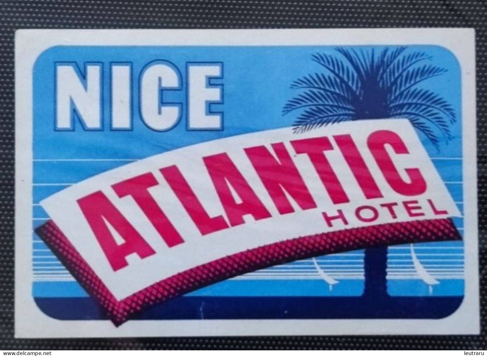 Nice Atlantic Hotel Label Etiquette Valise - Etiquettes D'hotels
