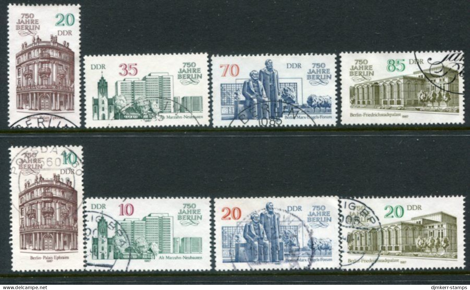 DDR 1987 750th Anniversary Of Berlin  Used.  Michel 3071-58 - Usados