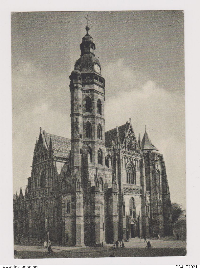 Czech Czechoslovakia, Slovakia Košice Cathedral View, Photo Postcard Postal Stationery, Entier 1.50Kr. (695) - Cartoline Postali