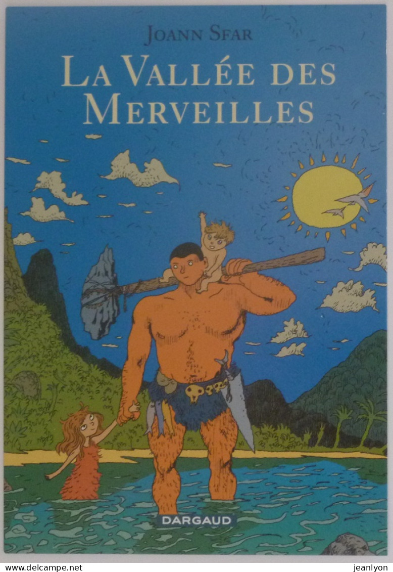 BANDE DESSINEE / La Vallée Des Merveilles - Préhistoire / Chasseur Avec Hache - BD Joann Sfar - Carte Publicitaire - Fumetti