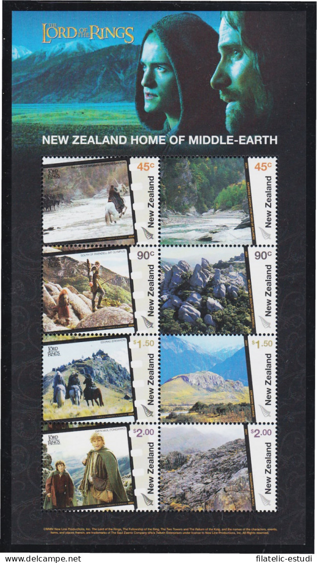 Nueva Zelanda New Zealand  HB 189 2004 Cine El Señor De Los Anillos MNH - Other & Unclassified