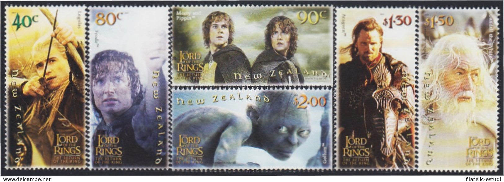 Nueva Zelanda New Zealand 2044/49 2003 Cine El Señor De Los Anillos MNH - Altri & Non Classificati