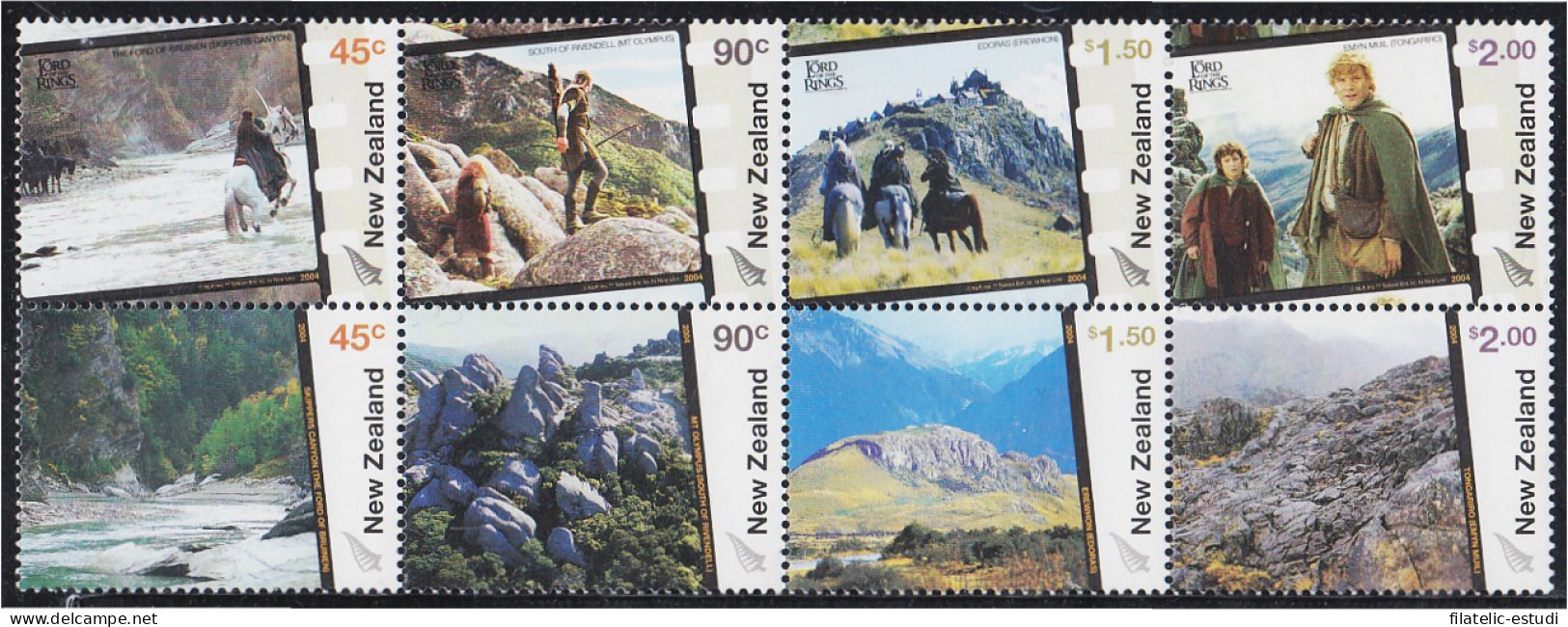 Nueva Zelanda New Zealand 2092/99 2004 Cine El Señor De Los Anillos MNH - Other & Unclassified