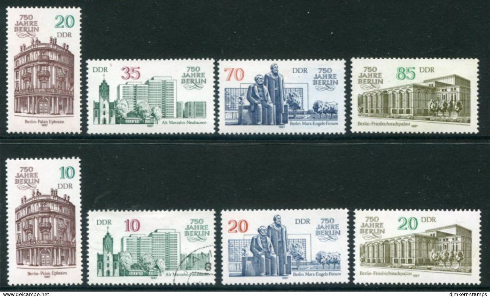 DDR 1987 750th Anniversary Of Berlin MNH / **.  Michel 3071-58 - Unused Stamps