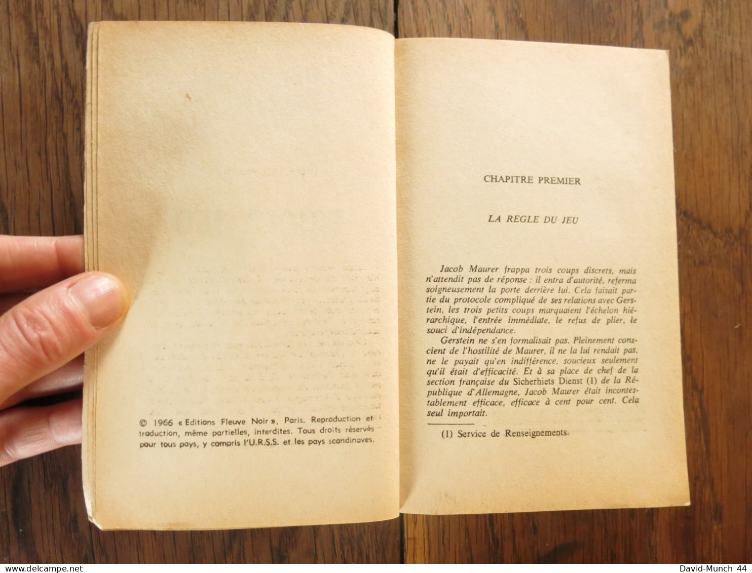 Triple Jeu De Pierre Nemours. Fleuve Noir, Espionnage.1966 - Fleuve Noir