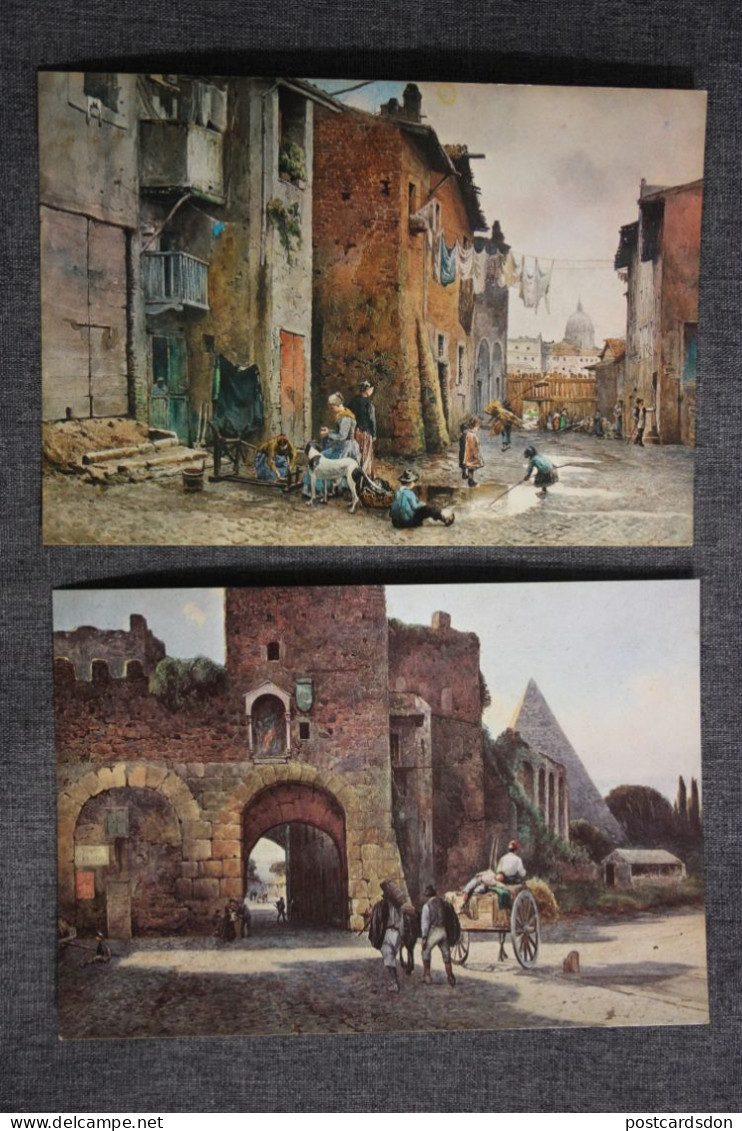 Ettore Roesler Franz - Roma Sparita - Porta San Paolo. La Lungaretta - Musea