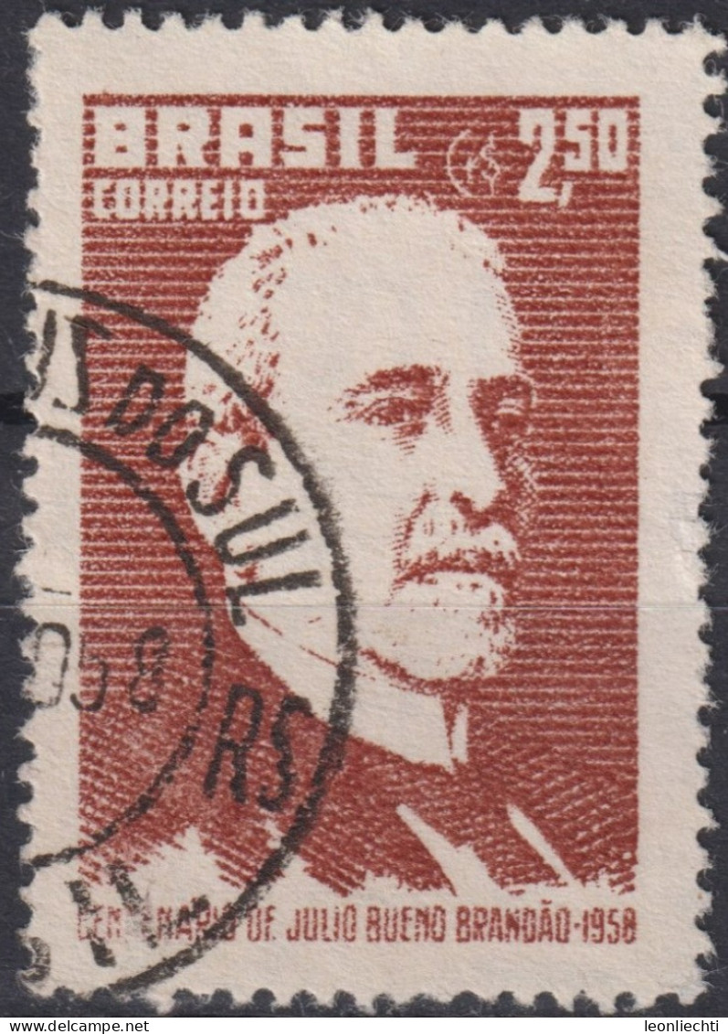 1958 Brasilien ° Mi:BR 940, Sn:BR 874, Yt:BR 657,100 Years Born Júlio Bueno Brandão - Used Stamps