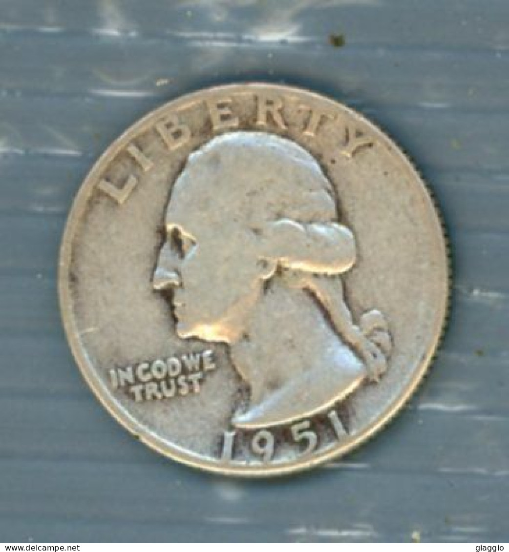 °°° Moneta N. 705 - Quarter Dollar 1951 Silver °°° - 1932-1998: Washington