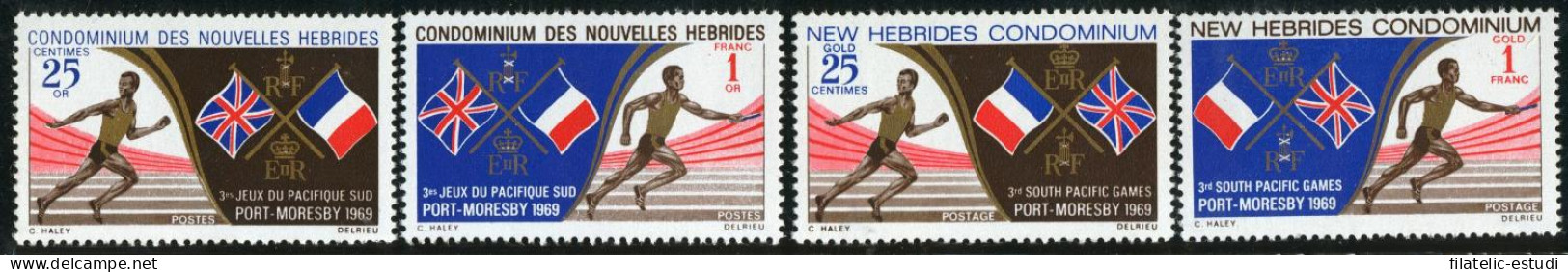 DEP3 Nuevas Hébridas 282/85 1969 MNH - Sonstige & Ohne Zuordnung