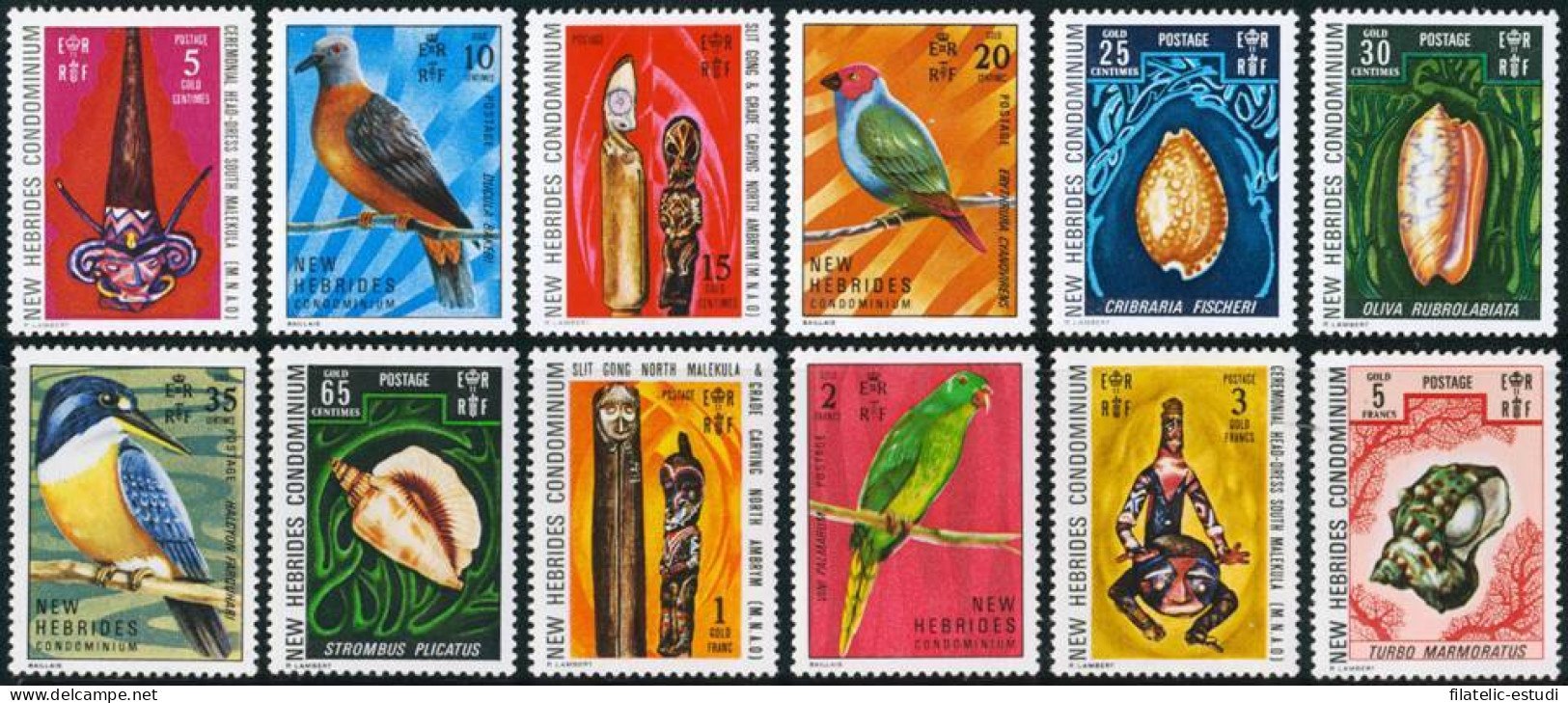 FAU5  Nuevas Hébridas 338/49 MNH - Otros & Sin Clasificación