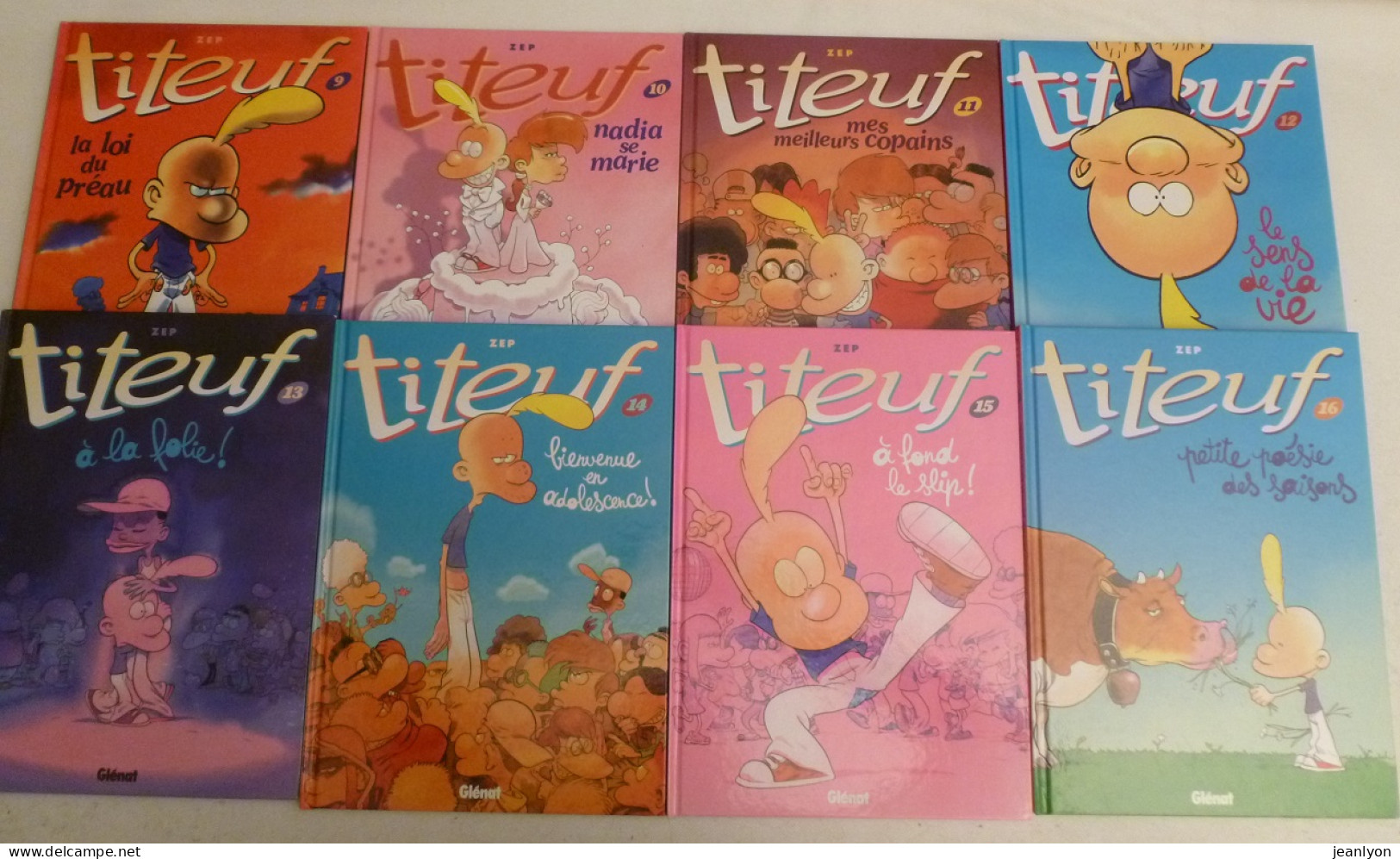 BD / TITEUF - ZEP - Tomes 1 à 16 - 16 BANDES DESSINEES - Wholesale, Bulk Lots